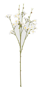 Ветка декоративная "Миндаль", 71 см, 4 веточки, цвет белый. Арт 203861-100
