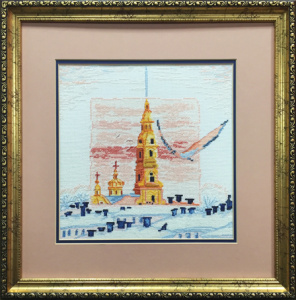 Вышитая картина "Зима в Питере". Арт Модель 07.009.02