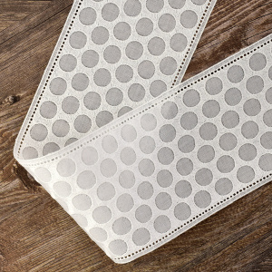 Шитье-вышивка на батисте, прошва, 95 мм, цвет белый. Арт 37195/B