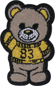 Термоаппликация "Мишка пушистый в жёлтом свитере ". Арт 43184