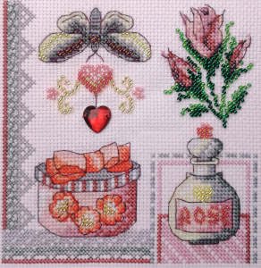 Набор для вышивания  "Аромат розы". Арт 13.003.37