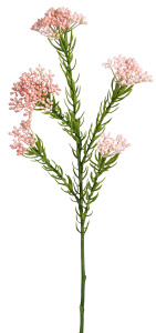 Ветка декоративная "Рисовый цветок", 72 см, 5 веточек, цвет розовый. Арт 206160-400