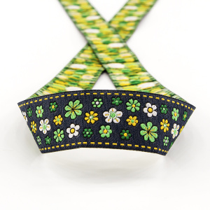 Лента жаккард SAFISA, 33 мм, 15 м, цвет 02. Арт 9164-33мм-02            