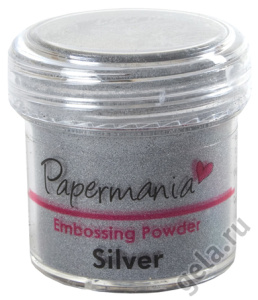 Пудра для тиснения, PAPERMANIA, серебристый. Арт PMA4021005              