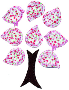 Термоаппликация HKM "Дерево из элеметов". Арт 32461/1SB