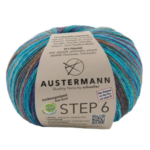 Пряжа Step 6 Irish Rainbow Colours, 75% шерсть, 25% полиамид, 410 м, 150 г. Арт 97826-0743