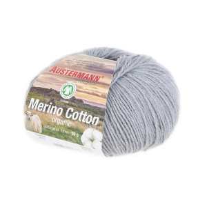 Пряжа Merino Cotton organic, 55% шерсть, 45% хлопок, 50 г, 230 м. Арт 98311-0017