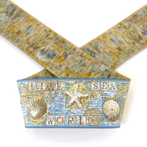 Лента жаккард SAFISA, 50 мм, 15 м, цвет 01. Арт 9216-50мм-01