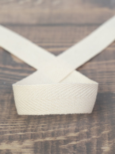 Тесьма киперная SAFISA, 20 мм, 25 м, цвет 21, бежевый. Арт 0270-20мм-21