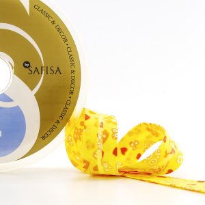 Косая бейка с рисунком SAFISA арт.6528, 20 мм, 20 м, цвет 109. Арт 6530-20мм-109