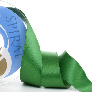 Лента атласная двусторонняя SAFISA, 15 мм, 25 м, цвет 25, зеленый. Арт 110-15мм-25