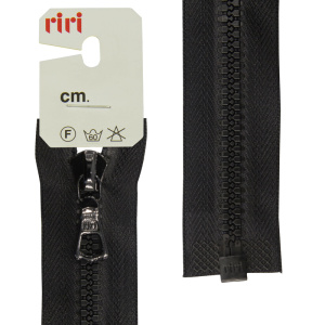 Молния riri тракторная разъёмная 1 замок, 6 мм, 70 cм, цвет 2110, черный. Арт 5753720/70/2110         