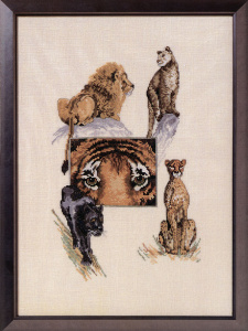 Набор для вышивания "Дикие животные". Арт 84846