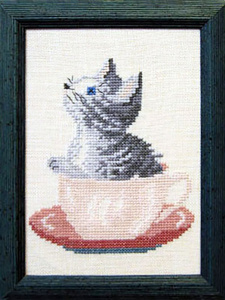 Набор для вышивания "Котенок в чайной чашке". Арт 21317