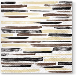 Салфетки трехслойные для декупажа, коллекция "Lunch"  PAW Decor Collection "Акварельные полосы". Арт SDL120207