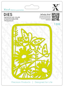 Нож для вырубки "Бабочка в диких цветах". Арт XCU504083