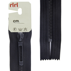 Молнии riri звено BI, слайдер STAB, неразъёмная карманная, 6 мм, 18 см, цвет 2110, черный. Арт 3034647/18/2110         