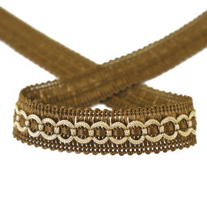 Тесьма PEGA тип интерьерная, цвет коричневый, 17 мм. Арт 844157017DA004          