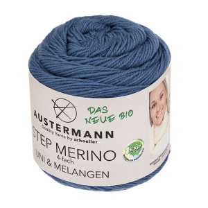 Пряжа Step Merino 4-fath Uni&Melangen Gots, 100% шерсть, 400 м, 100 г. Арт 90317-1006