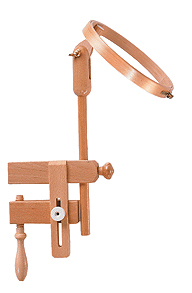 Пяльцы круглые с замком и креплением для стола, диаметр 15,5 см, высота обода 25 мм. Арт 264-3                   