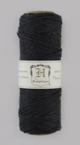 Шнур из пеньки HEMPTIQUE на катушке #20 - 1 мм, 62 ,5 м, 50 г. Арт HS20CO-BLK50R           