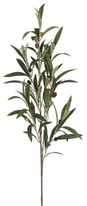 Ветка декоративная "Олива", 117 см, цвет зеленый. Арт 162721-809