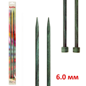 Спицы прямые KATIA, 40 см, 6 мм. Арт 7644