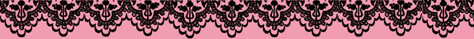 Лента клейкая декоративная "Чёрное кружево на розовом фоне". Арт SBA192