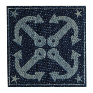 Термоаппликация "Якорь со звездами". Арт 39425