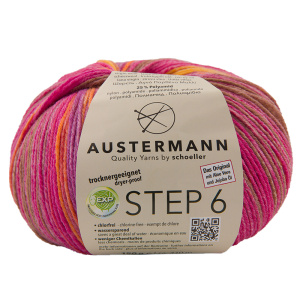 Пряжа Step 6 Irish Rainbow Colours, 75% шерсть, 25% полиамид, 410 м, 150 г. Арт 97826-0626