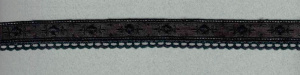 Шитьё с мерсеризованным кружевом, 20 мм, цвет черный. Арт T120/14