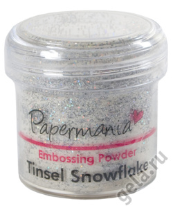 Пудра для тиснения, PAPERMANIA, снежные блестки. Арт PMA4021003              