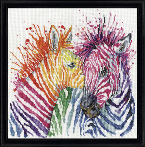Набор для вышивания "Яркие зебры". Арт 3266