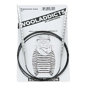 Спицы круговые супергладкие WOOLADDICTS Ergonomic Lace №3,5, 100 см