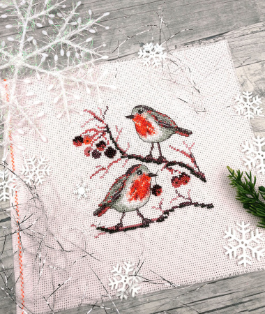 Набор для вышивания  "Зимние ягодки". Арт 13.003.38