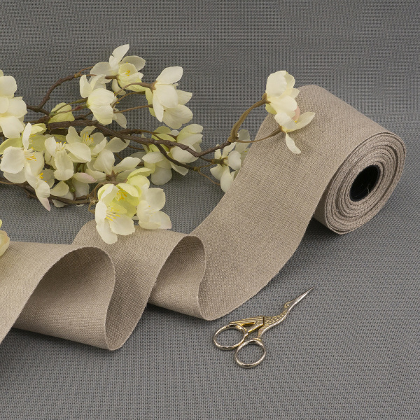 Лента канвовая Leinen для вышивания 30 ct ширина 8 см. Арт 72022/8cm/53