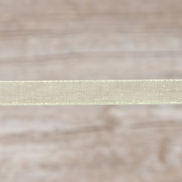 Лента органза SAFISA мини-рулон, 7 мм, 4,5 м, цвет 25, зеленый. Арт P00520-7мм-25           