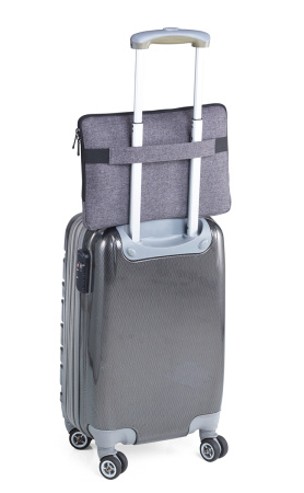 Портфельная сумка на молнии TROIKA для документов, файлов, ноутбука, планшета (до 13 ''). Арт IPC70/GY