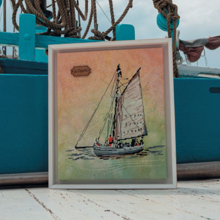 Книга "Французская вышивка крестом. Все оттенки океана, 20 крупных схем" Изабель Вотье. Арт 978-5-00241-181-8