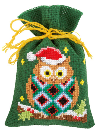 Набор для вышивания мешочков (саше) "Рождественские Совы". Арт PN-0155943