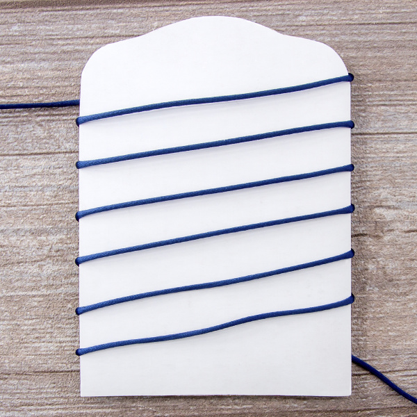 Шнур атласный мини-рулон, 2 мм, 4,5 м, цвет 15, синий-темный. Арт P00462-2мм-15           