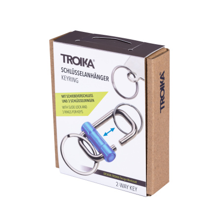 Брелок TROIKA "2-WAY KEY". Арт KR22-09-BL