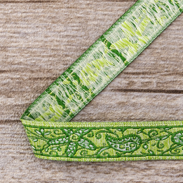 Лента жаккард SAFISA, 16 мм, 15 м, цвет 04. Арт 9104-16мм-04            