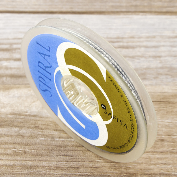 Лента с рисунком клетка SAFISA, 6 мм, 25 м, цвет 68, серый. Арт 466-06мм-68             