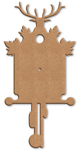 Заготовка для декупажа "Рождественские часы". Арт KF370