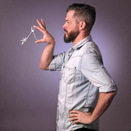 Брелок TROIKA "Мини-инструмент с 7 функциями". Арт KTL08/GY