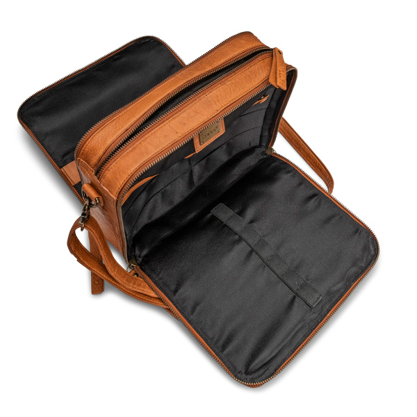 Сумка органайзер через плечо "Cathy" Whisky. Арт QB-4450R1/Whisky