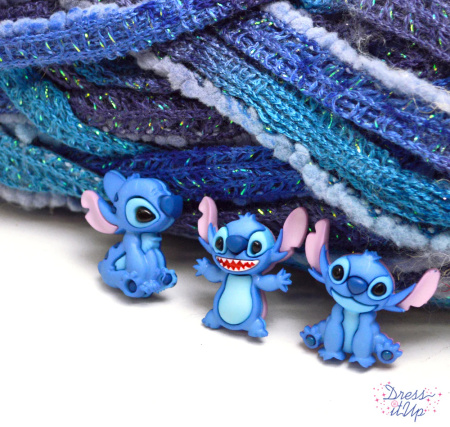 Набор пуговиц и/или декоративных элементов "Диснеевский Ститч". Арт 11775