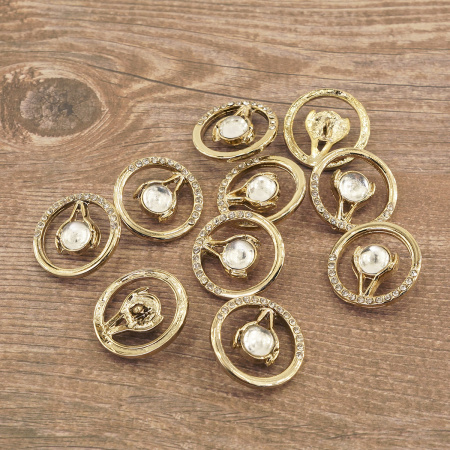 Пуговица DISBOTON, размер 40 цвет C/GOLD1 D 079. Арт 3329140GOLD10D