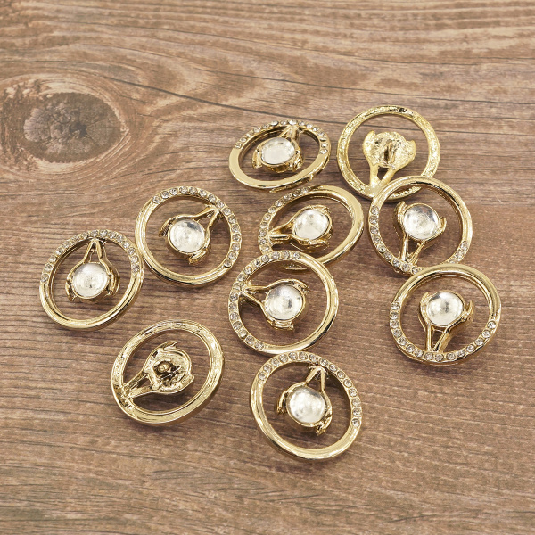 Пуговица DISBOTON, размер 40 цвет C/GOLD1 D 079. Арт 3329140GOLD10D